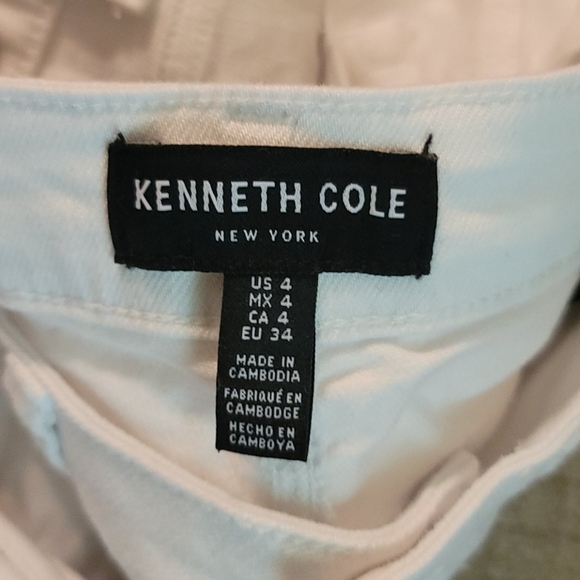 Kenneth Cole White Wash Jeans Sz 4 - Picture 5 of 12